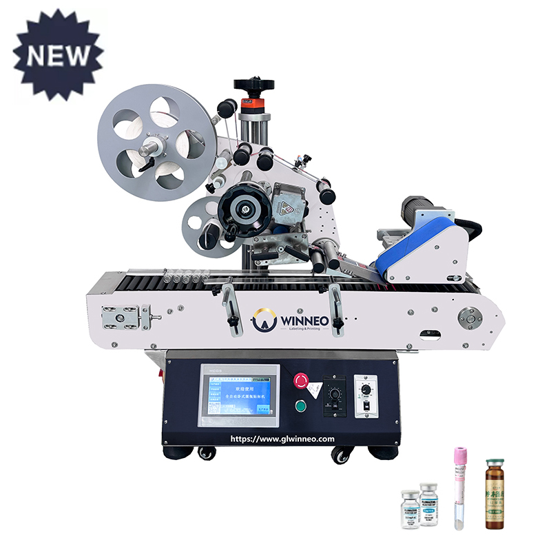 WT-105 — Настольная горизонтальная этикетировочная машина для круглых бутылок - WINNEO